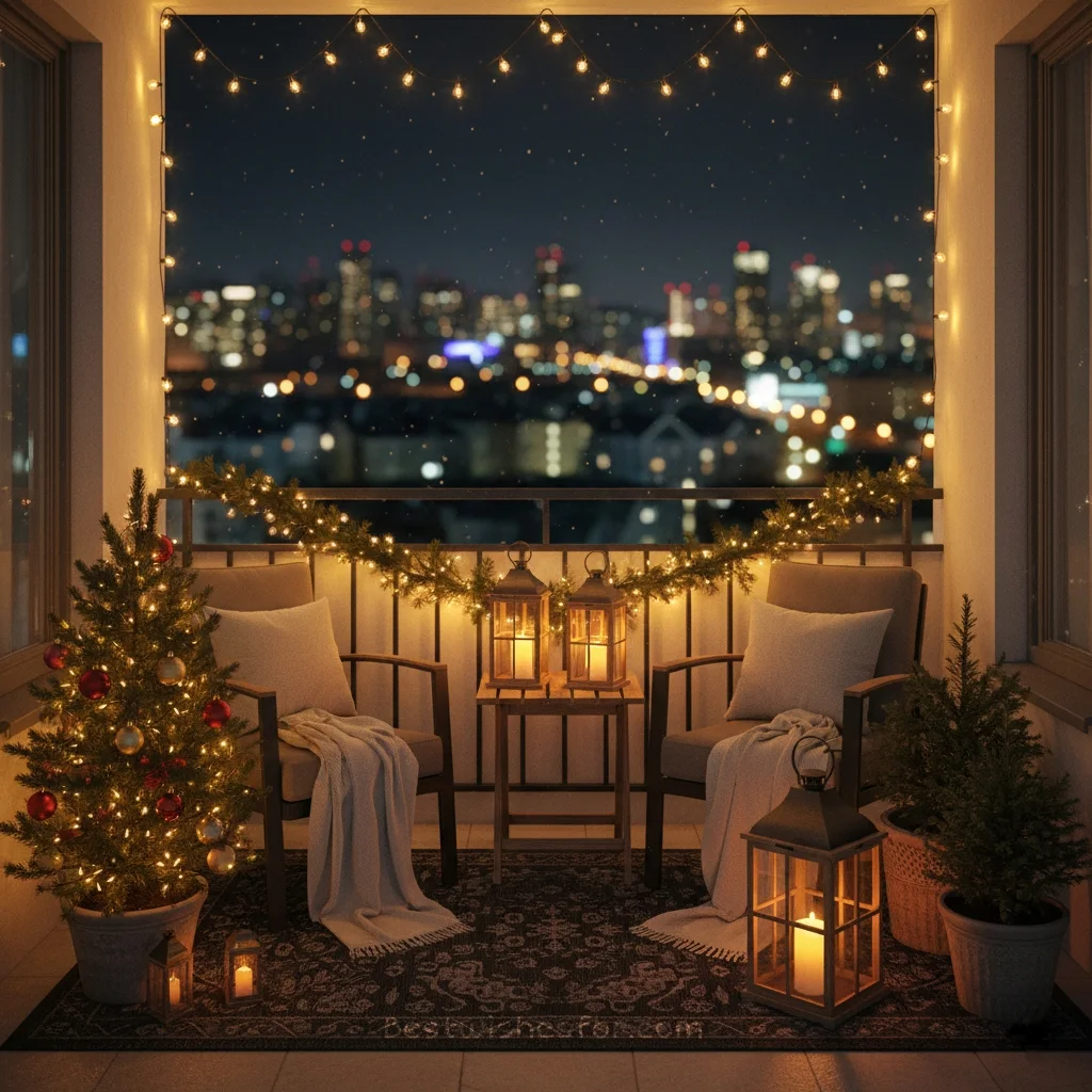 Christmas decor for balcony