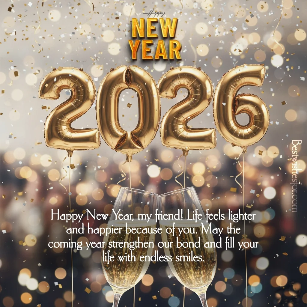 Happy New Year 2026 Wishes for Friends