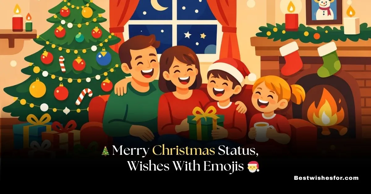 Merry Christmas Status Wishes With Emojis 2025