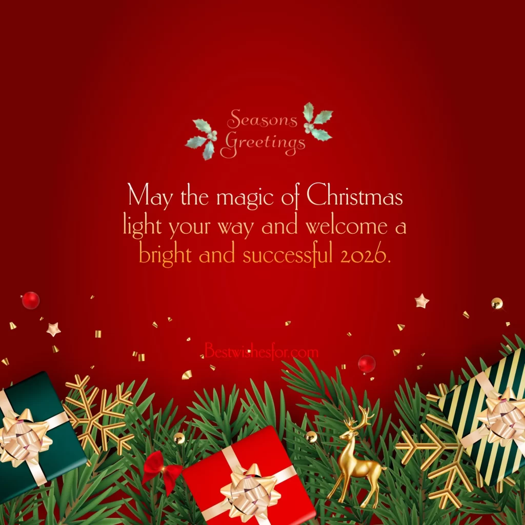 Merry Christmas and Happy New Year 2026 Images