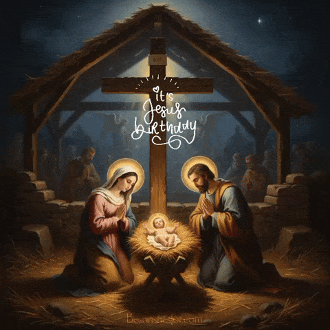 merry christmas religious gif