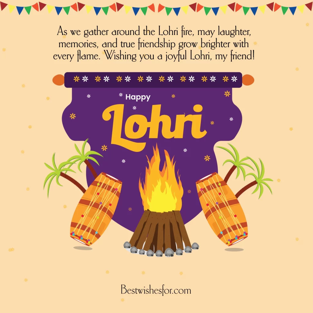 Happy Lohri Wishes for Friends
