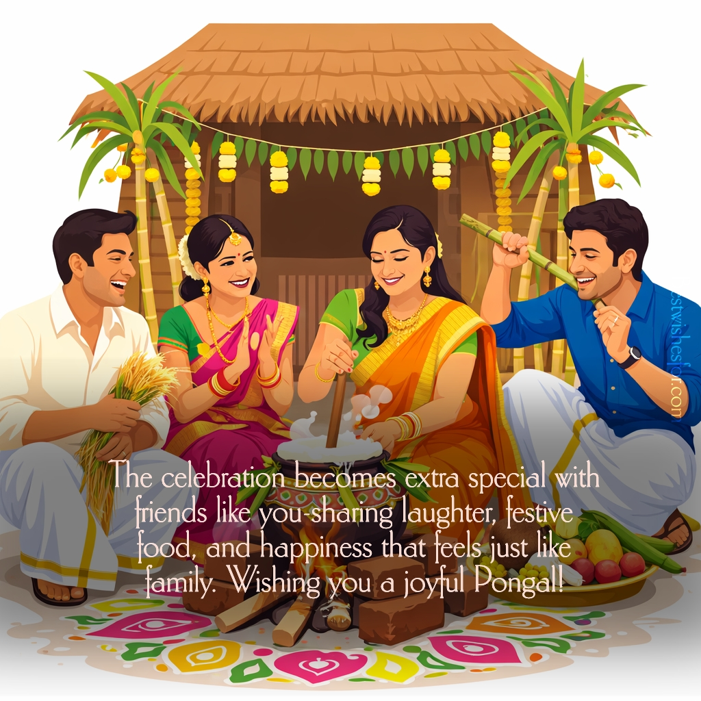 Happy Pongal 2026 Wishes for Friends