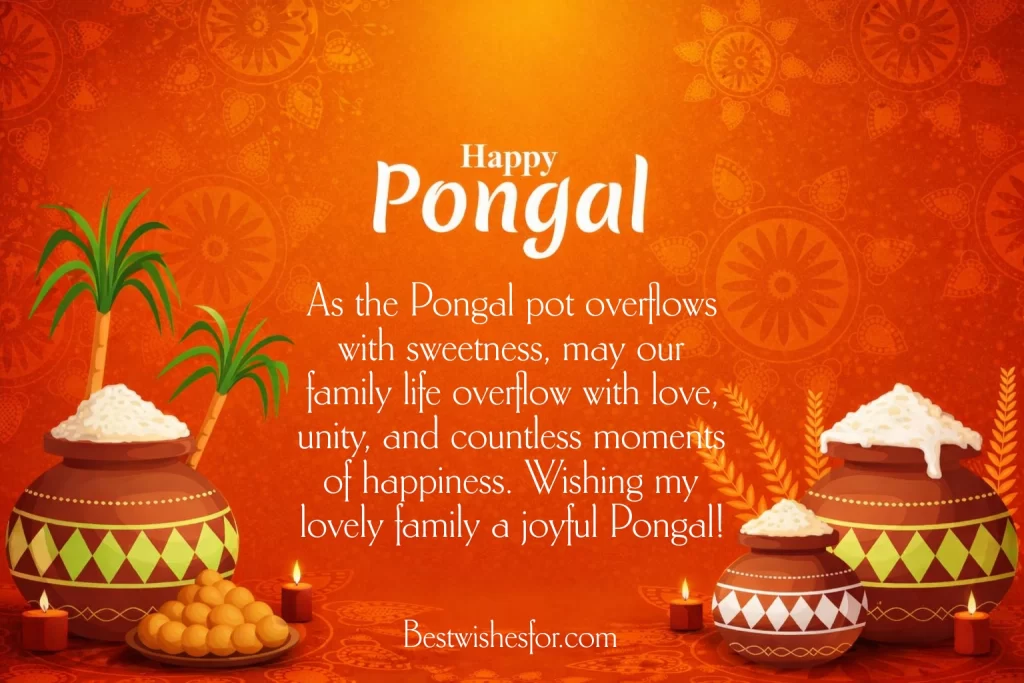 Happy Pongal Wishes for Family