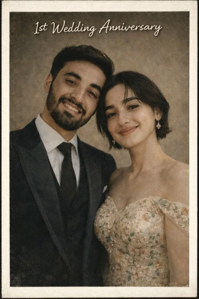 Vintage Film-Style Anniversary Portrait