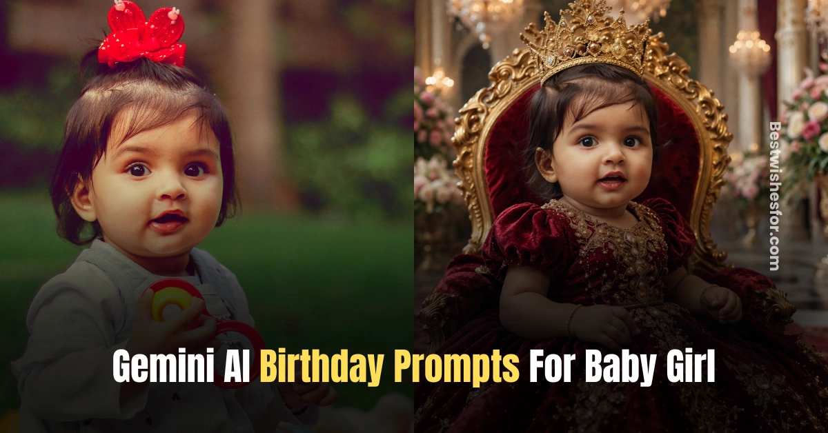 Gemini AI birthday prompt baby girl