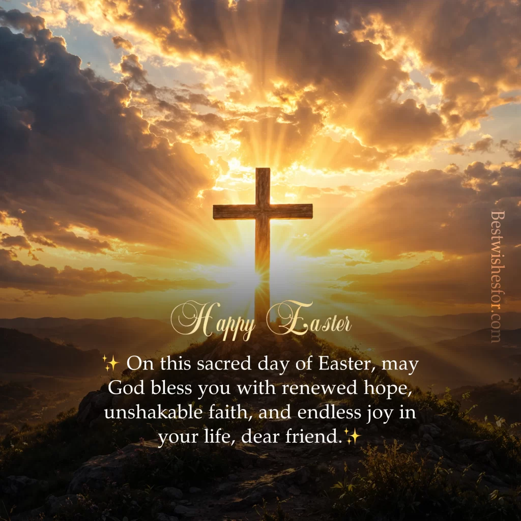 Christian Easter Blessings for Friends