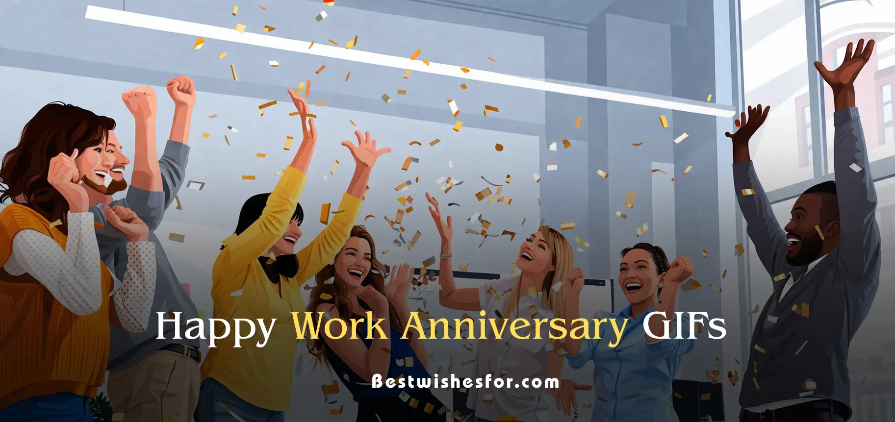 Happy Work Anniversary Gifs