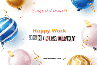 Work Anniversary Gif Images