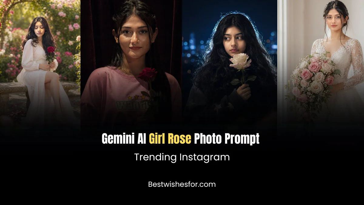 10 Gemini AI Prompts for Girl with Rose
