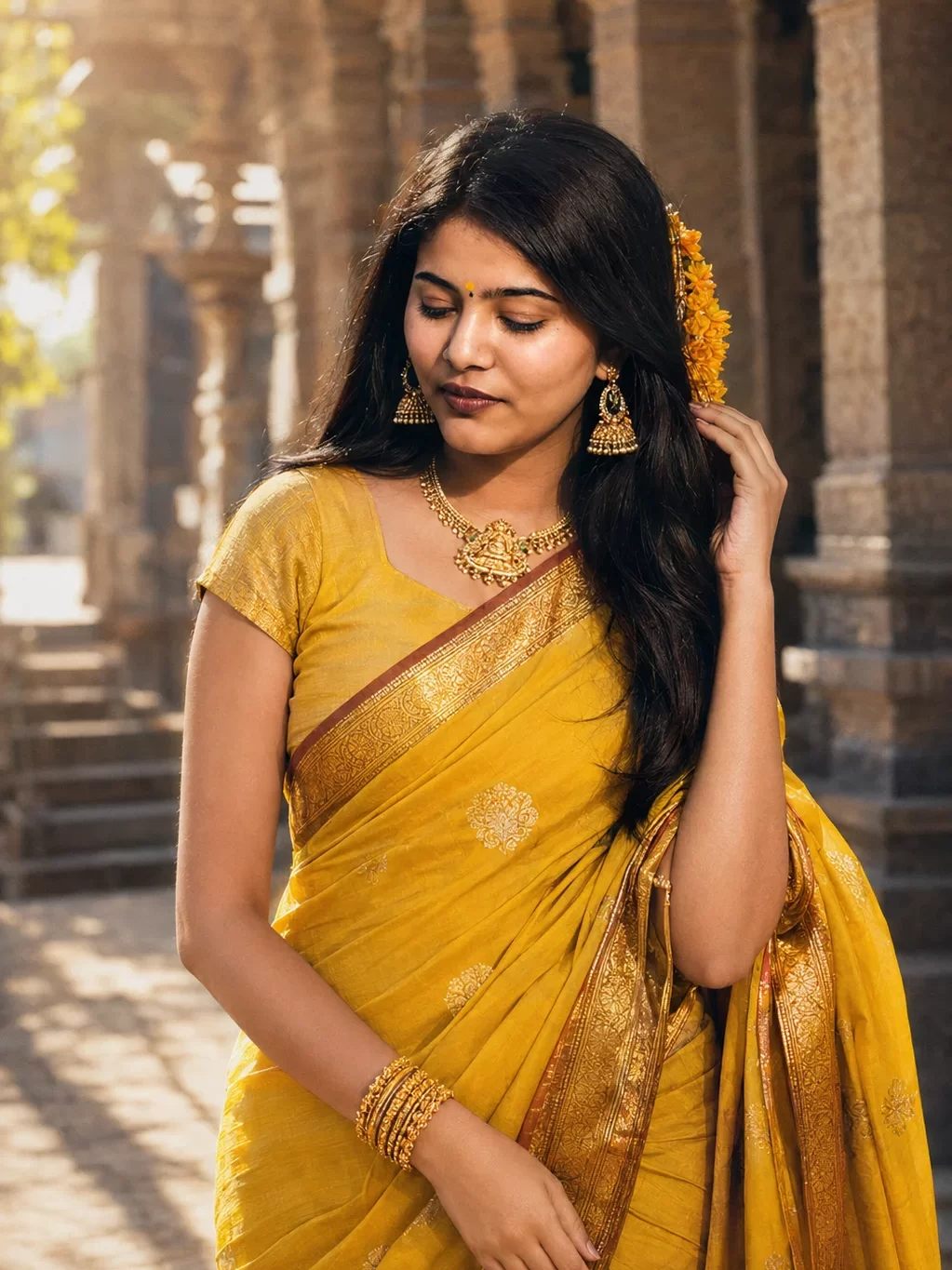 Trending Girl Saree Prompts for Gemini