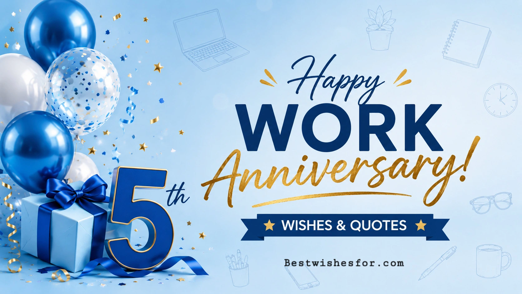 Happy 5th Work Anniversary for Employee