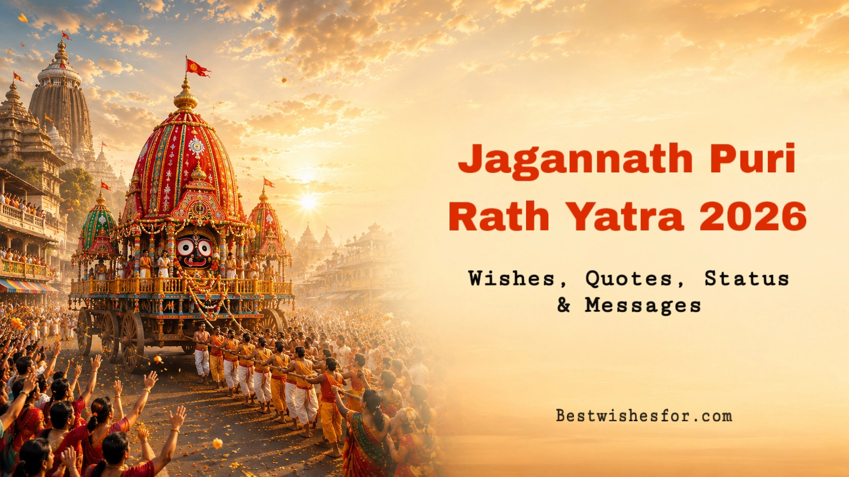 Happy Jagannath Rath Yatra Wishes 2026
