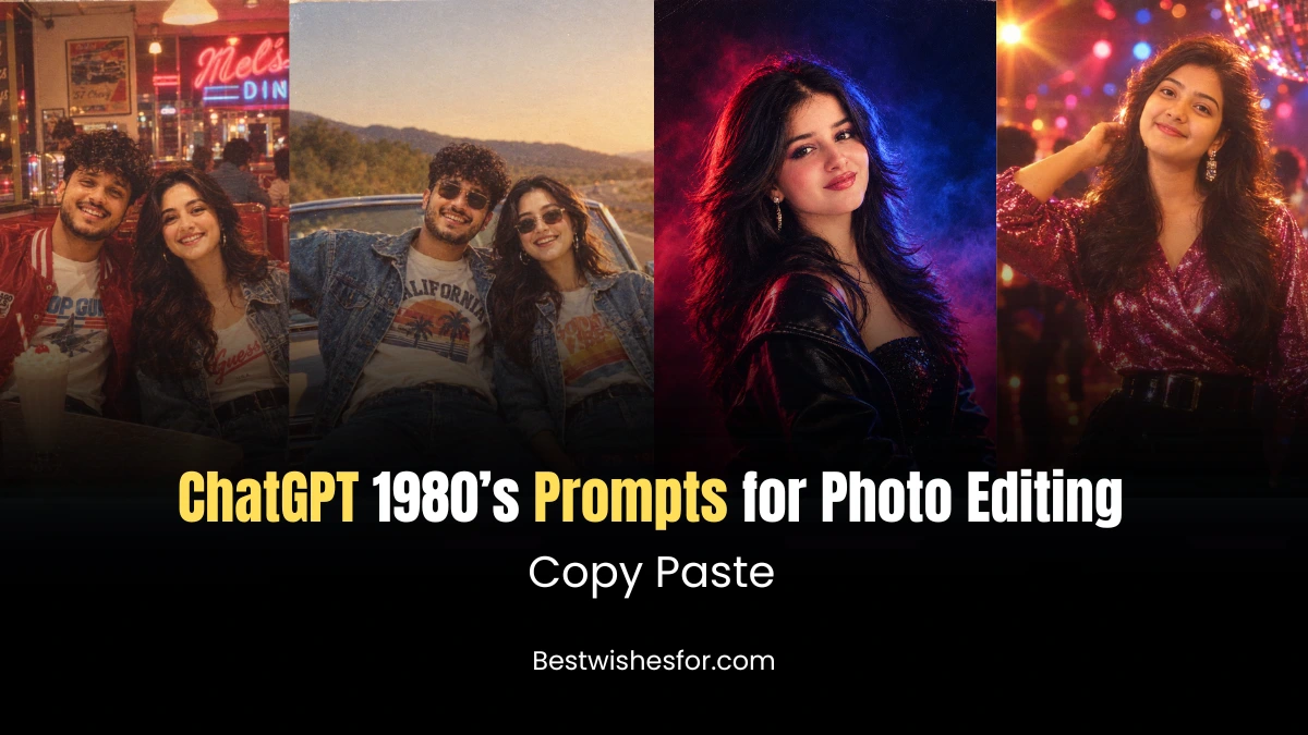 Chatgpt 1980s Prompts for Photo Editing