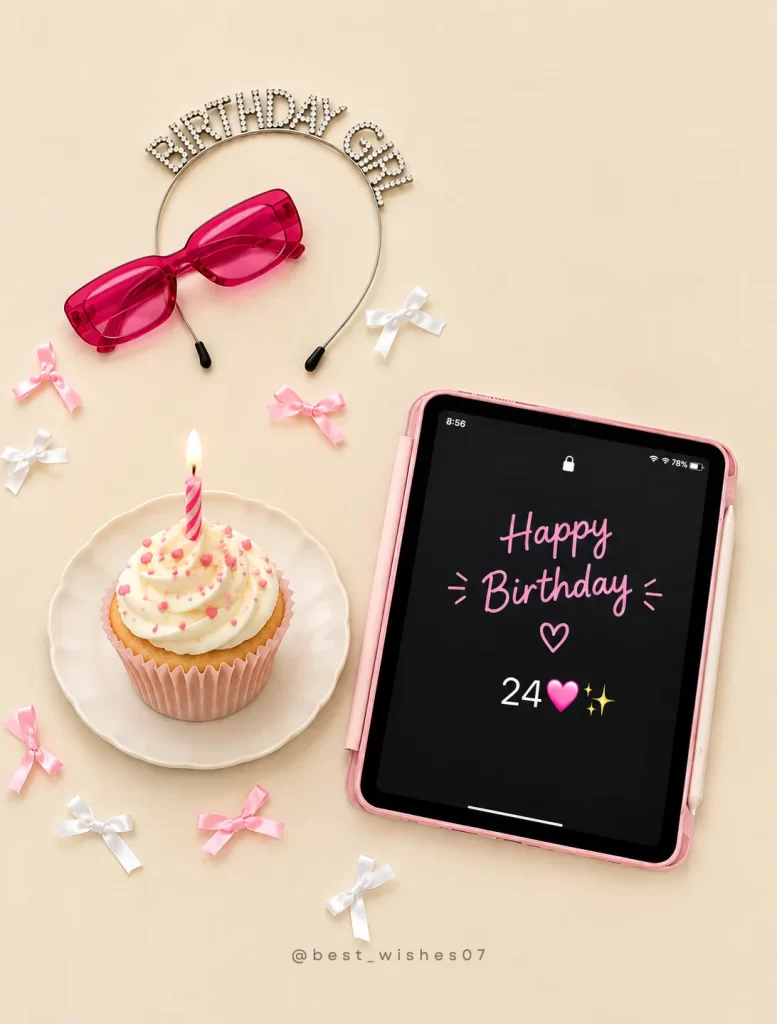 Heart Touching Birthday Wishes for Girlfriend with Emojis