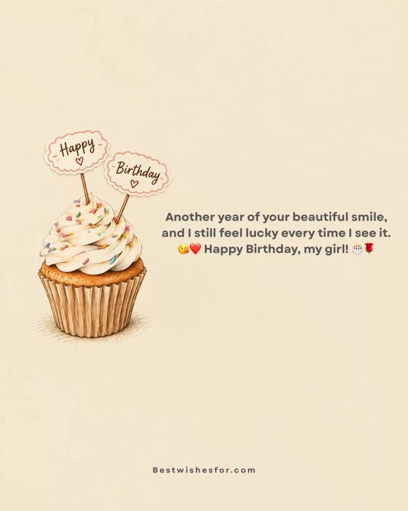 Touching Birthday Wishes for Girlfriend with Emojis