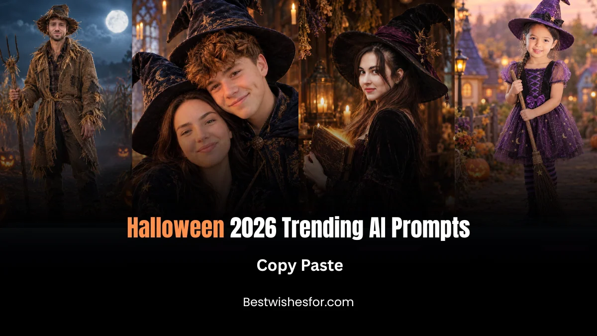 Halloween AI Prompts for Photo Editing Copy Paste